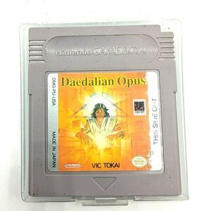Nintendo GAME BOY Daedalian Opus Vic Tokai w Clear Case